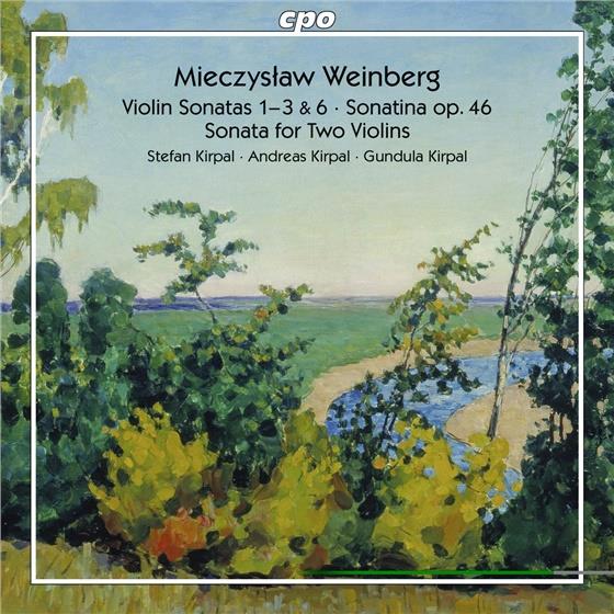 Mieczyslaw Weinberg (1919-1996), Stefan Kirpal, Gundula Kirpal & Andreas Kirpal - Werke Für Violine Und Klavier Vol. 2 - Violin Sonatas 1-3 & 6, Sonatina op.46, Sonatat For Two Violins 2 CDs
