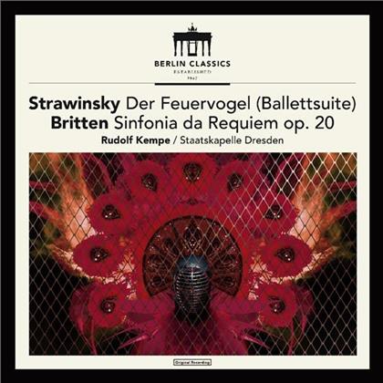 Rudolf Kempe, Igor Strawinsky (1882-1971), Sir Benjamin Britten (1913-1976) & S&auml;chsische Staatskapelle Dresden - Der Feuervogel / Sinfonia Da Requiem op 20