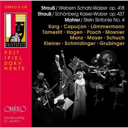 Renaud Capu&ccedil;on, Katja L&auml;mmermann, Antoine Tamestit, Clemens Hagen, &hellip; - Schatz-Walzer op. 418, Kaiser-Walzer op. 437, Sinfonie No. 4 G-Dur - Kammermusik-Version - Mozarteum 27. Juli 2011