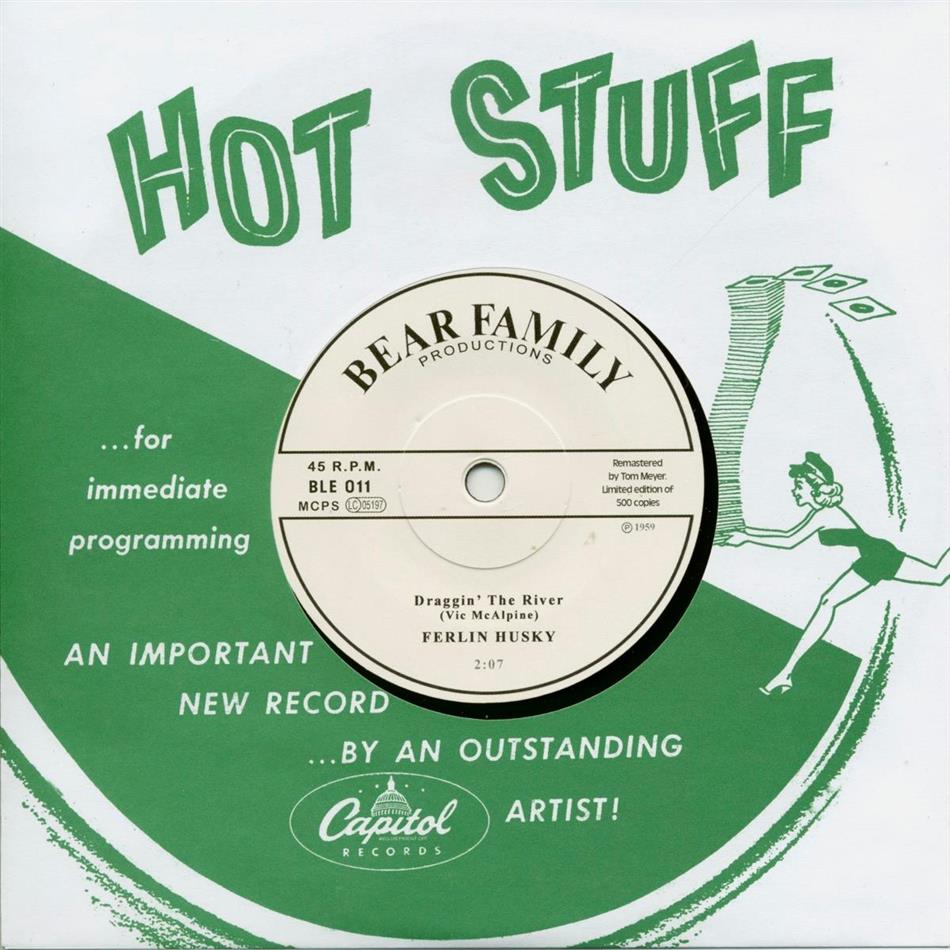 Ferlin Husky - Draggin' The River/Bebe Beautiful Baby - 7 Inch 7" Single