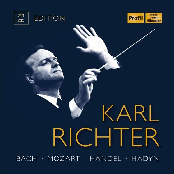 Johann Sebastian Bach (1685-1750), Georg Friedrich Händel (1685-1759), Wolfgang Amadeus Mozart (1756-1791), Carl Philipp Emanuel Bach (1714-1788), … - Karl Richter Edition 31 CDs