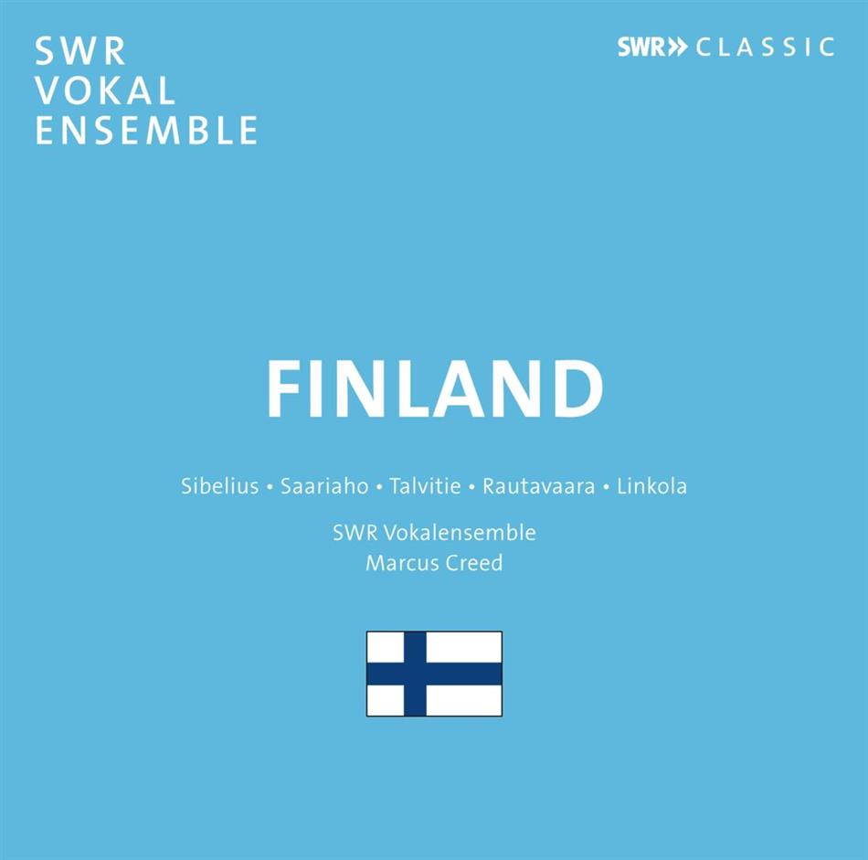 Swr Vokalensem, Jean Sibelius (1865-1957), Kaija Saariaho (*1952), Riikka Talvitie (*1970), Einojuhani Rautavaara (*1928), … - Finland - Chorwerke