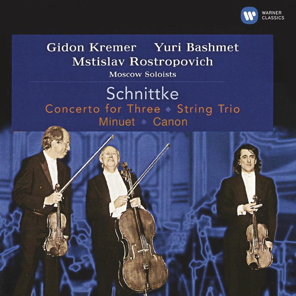 Yuri Bashmet, Mstislav Rostropovitsch, Alfred Schnittke (1934-1998), Mstislav Rostropovitsch & Moscow Soloists - Concerto For Three, String Trio, Minuet, Canon - Rostropowitsch-Edition