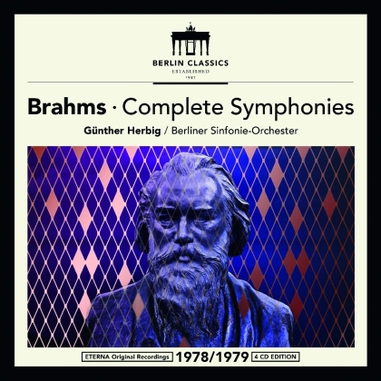 Johannes Brahms (1833-1897), G&uuml;nther Herbig & Berliner Sinfonie Orchester - Complete Symphonies - Eterna Original Recordings 1978/1979 (Remastered, 4 CDs)