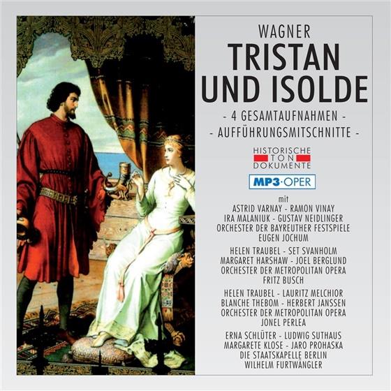 Richard Wagner (1813-1883), Eugen Jochum, Fritz Busch, Jonel Perlea, … - Tristan Und Isolde - (MP3) - 4 Gesamtaufnahmen + 2.&3. Akt 2 CDs