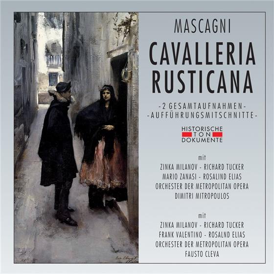 Orchester Der Metropolitan Oper, Pietro Mascagni (1863-1945), Fausto Cleva, Dimitri Mitropoulos & Zinka Milanov - Cavalleria Rusticana - 2 Gesamtaufnahmen Italienisch Gesungen - New York 3.1.1959, New York 13.4.1957 2 CD