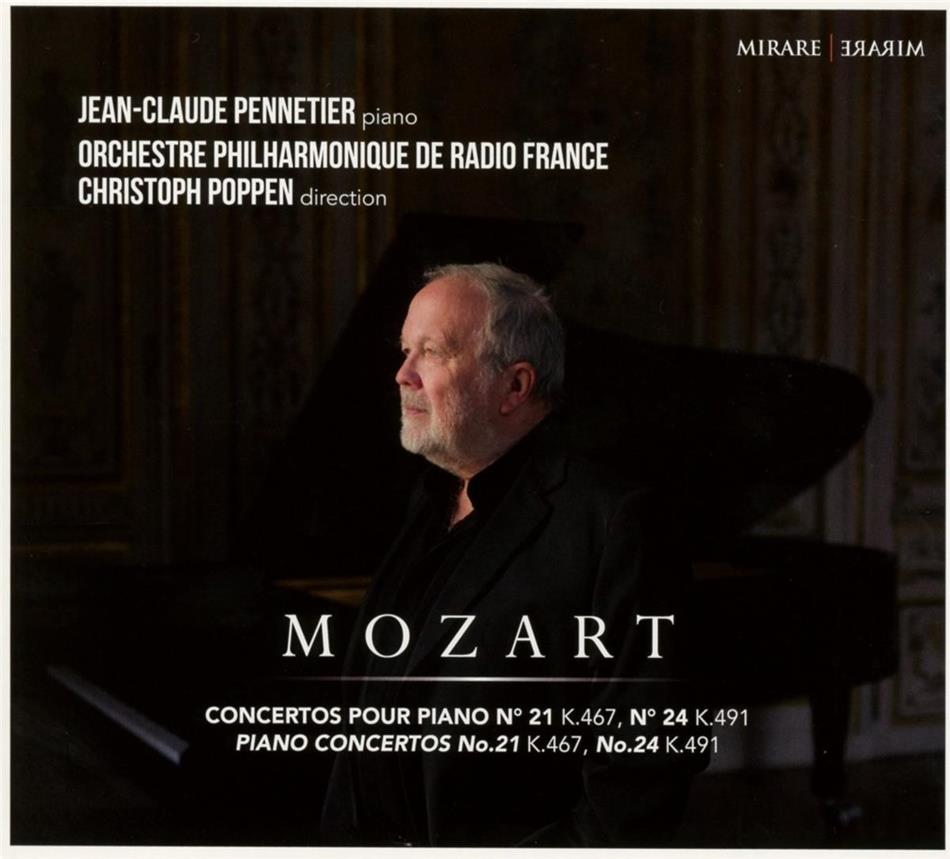 Wolfgang Amadeus Mozart (1756-1791), Christoph Poppen, Jean-Claude Pennetier & Orchestre Philharmonique de Radio France - Piano Concertos No.21 K 467 & 24 K 491