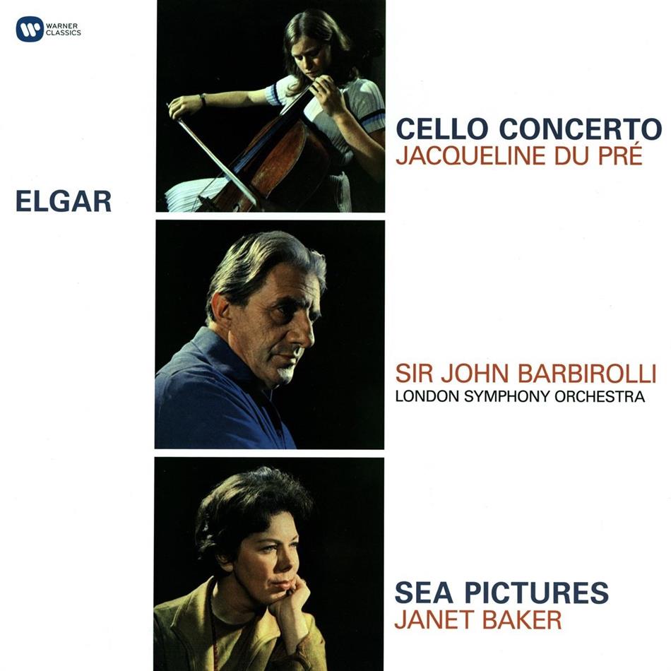 Jacqueline Du Pre, Janet Baker, Sir John Barbirolli & The London Symphony Orchestra - Cello Concerto/Sea Pictures LP
