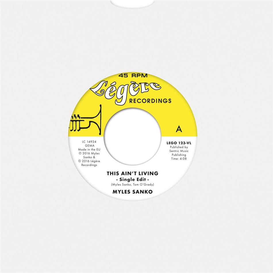 Myles Sanko - This Ain't Living - 7 Inch 7" Single