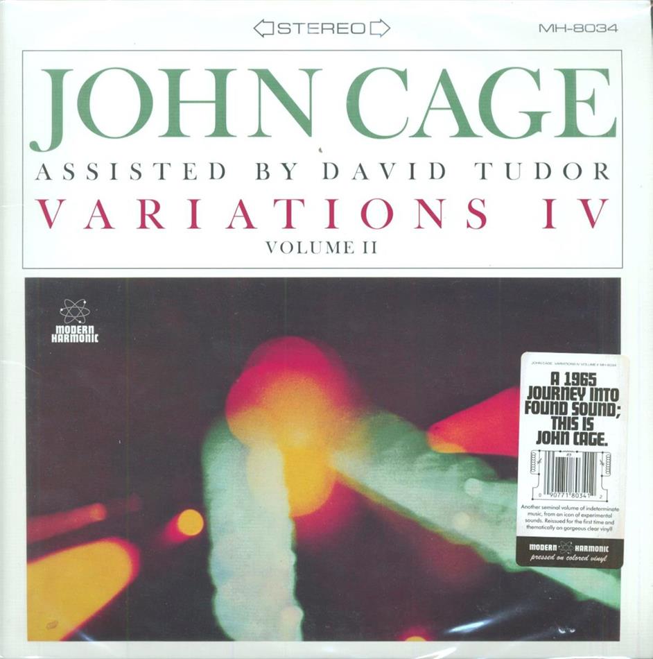 John Cage (1912-1992) & David Tudor - Variations Iv: Vol 2 LP