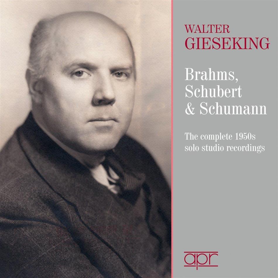 V, C & Walter Gieseking - The Complete 1950's Solo Studio Recordings - Werke Von Brahms, Schubert & Schumann 4 CDs