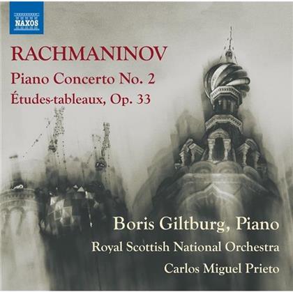 Sergej Rachmaninoff (1873-1943), Fritz Kreisler (1875-1962), Franz Behr (1837-1898), Carlos Miguel Prieto, &hellip; - Piano Concerto 2 / Etudes-Tableaux op. 33 / Liebeslied arr. Rachmaninoff - Lacht&auml;ubchen arr. Rachmaninoff