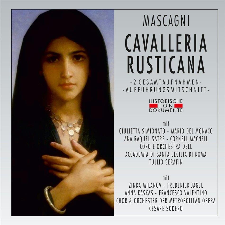 Giulietta Simionato, Pietro Mascagni (1863-1945), Tullio Serafin, Sodero Cesare / Metropolitan Opera, Cesare Sodero, … - Cavalleria Rusticana - 2 Gesamtaufnahmen 2 CDs