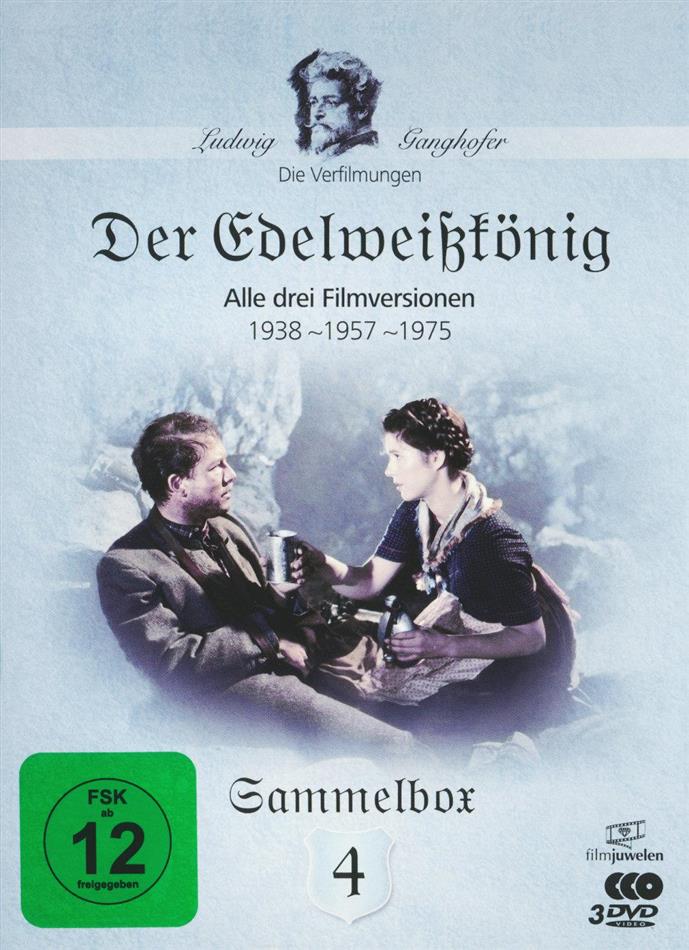 Der Edelweisskönig - Alle drei Filmversionen - 1938 / 1957 / 1975 3 DVD