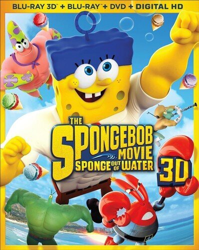 The Spongebob Movie: - Sponge Out of Water (2015) Blu-ray 3D (+2D) + Blu-ray + DVD