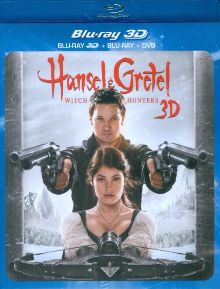 Hansel & Gretel: Witch Hunters (2013) Blu-ray 3D + Blu-ray + DVD