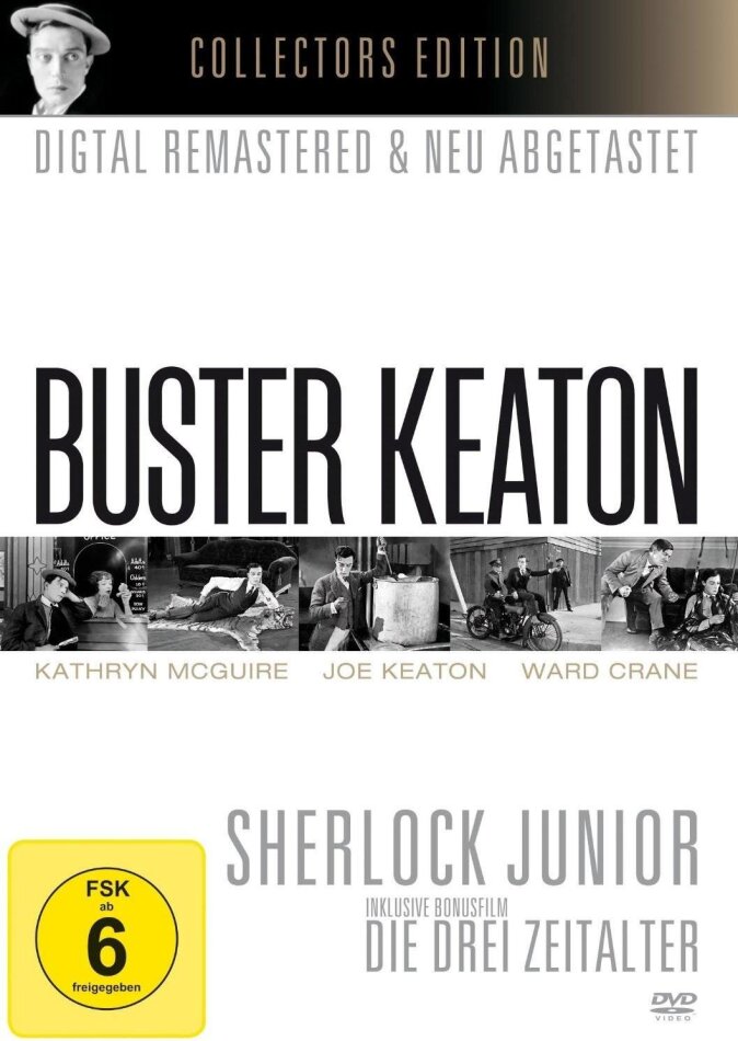Buster Keaton - Sherlock Junior / Die Drei Zeitalter b/w, Collector's Edition, Remastered