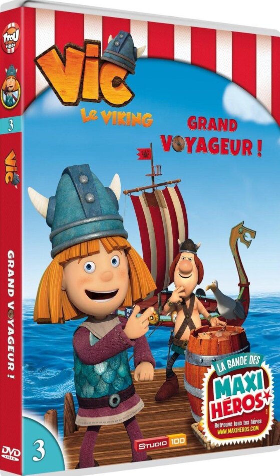 Vic le Viking (animation digitale) - Vol. 3 - grand voyageur ! Studio 100