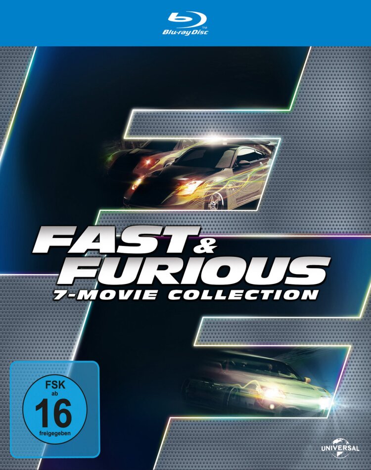 Fast & Furious 1-7 - 7-Movie Collection 7 Blu-rays