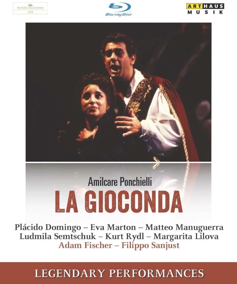 Wiener Staatsoper, Adam Fischer, Eva Marton & Plácido Domingo - Ponchielli - La Gioconda Legendary Performances, Arthaus Musik
