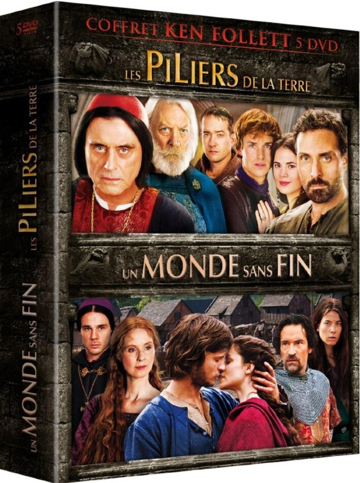 Coffret Ken Follet - Les piliers de la terre / Un monde sans fin 5 DVD