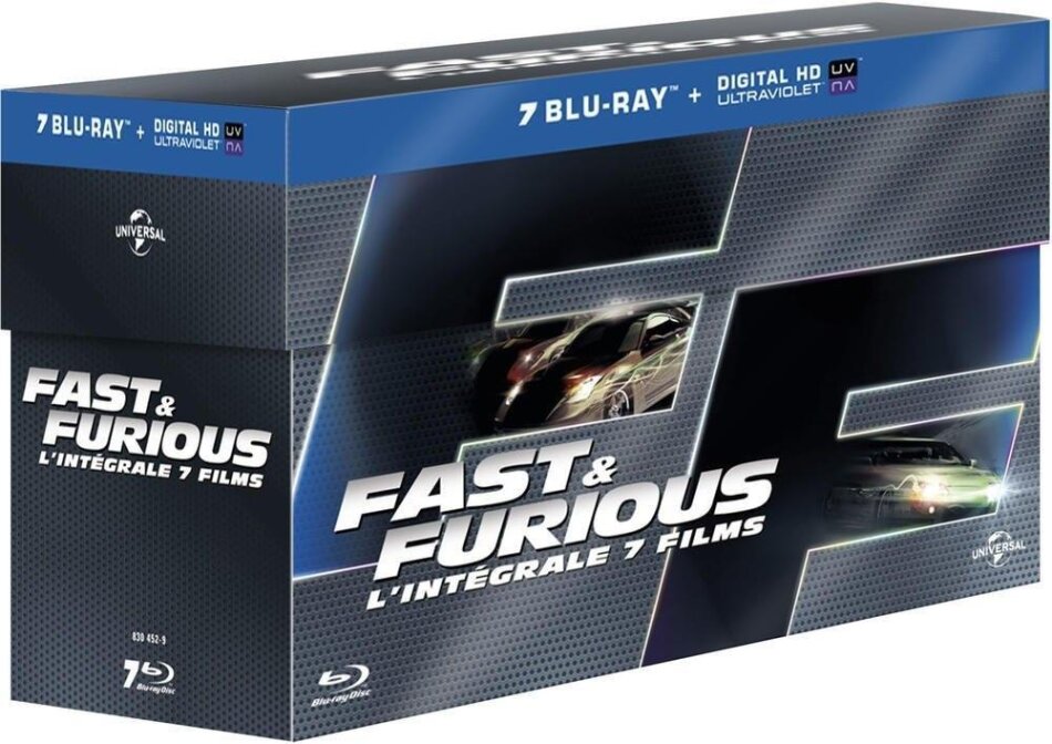 Fast & Furious 1-7 - L'intégrale 7 films 7 Blu-ray