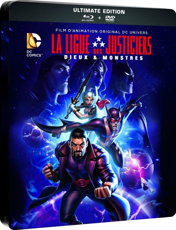 La Ligue des Justiciers - Dieux & Monstres Steelbook, Blu-ray + DVD