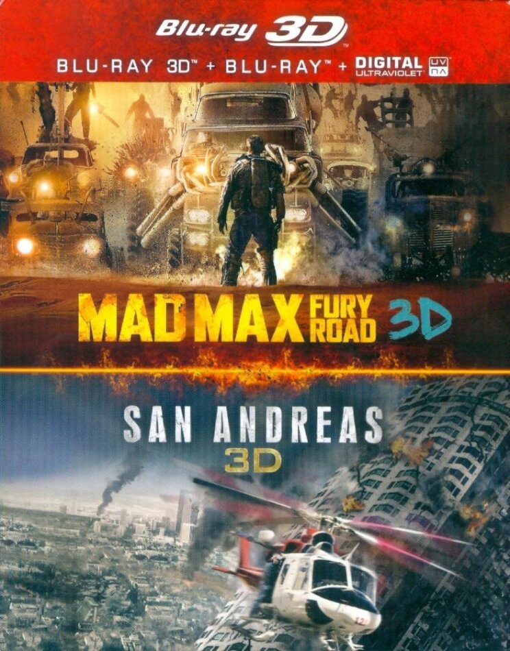 Mad Max - Fury Road / San Andreas 2 Blu-ray 3D + 2 Blu-rays
