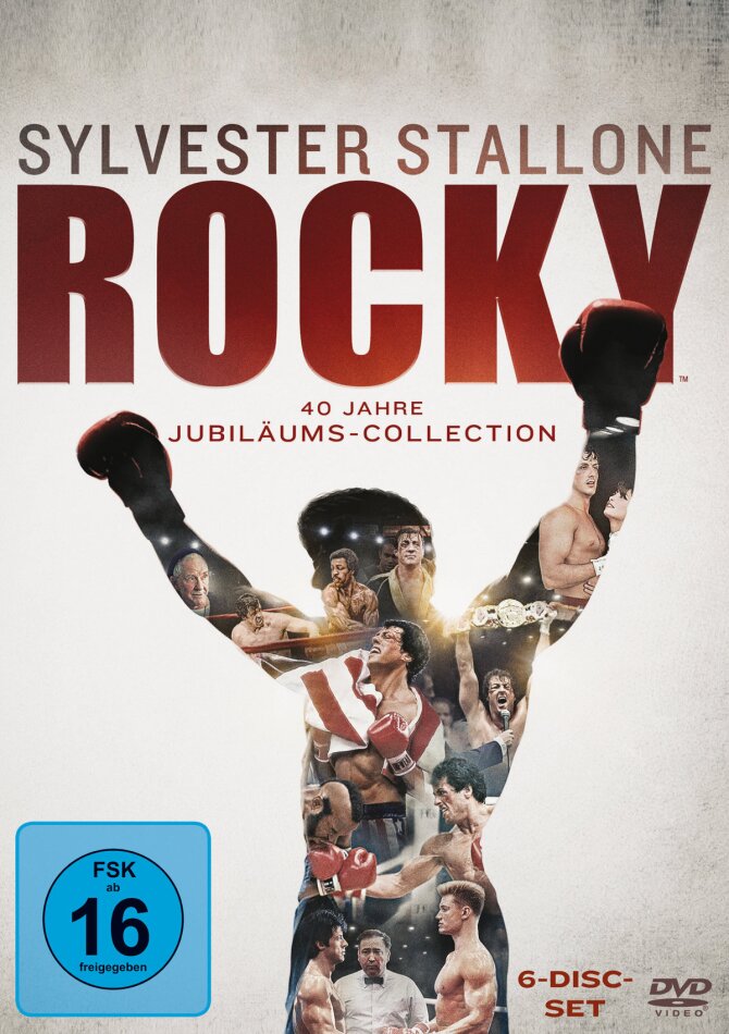 Rocky 40 Jahre Jubiläums-Collection, 6 DVDs