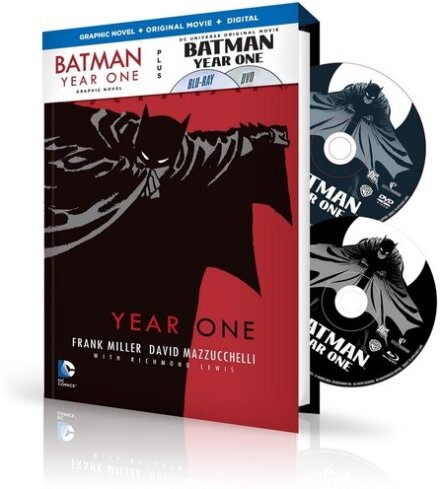 Batman: Year One (2011) with Batman: Year One Graphic Novel, Blu-ray + DVD