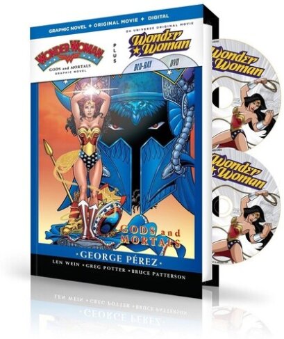 Wonder Woman with Wonder Woman Gods & Mortals Graphic Novel, Blu-ray + DVD