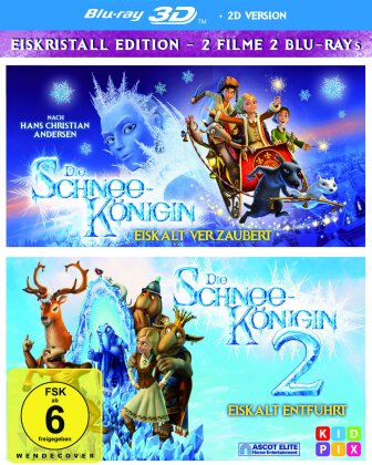 Die Schneekönigin 1+2 (2 Blu-ray 3D (+2D))