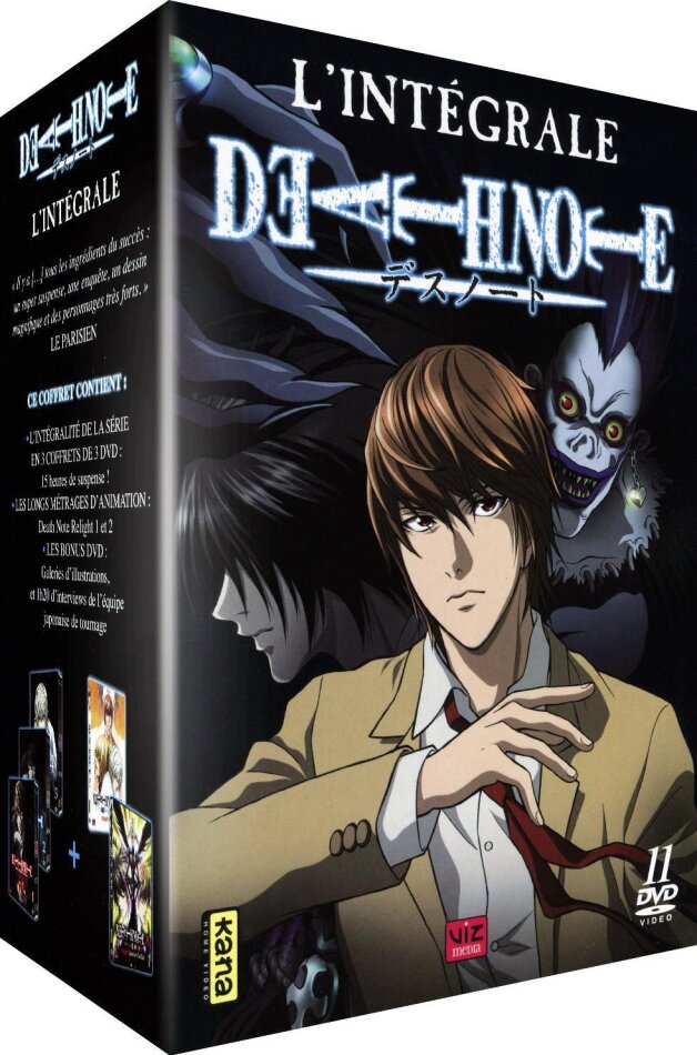 Death Note - L'intégrale de la série + Death Note Relight 1+2 Édition Limitée, 11 DVD