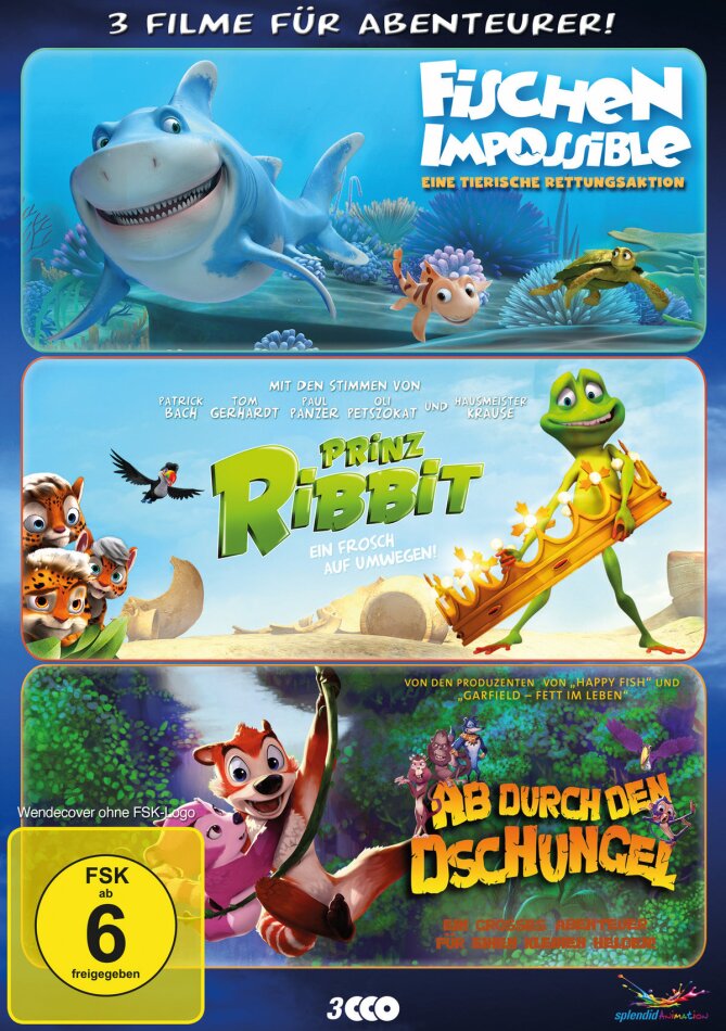 Fischen Impossible / Prinz Ribbit / Ab durch den Dschungel 3 DVDs