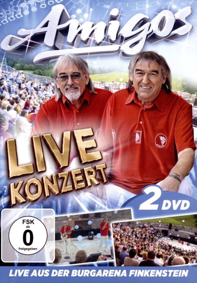 Die Amigos - Live Konzert - Live aus der Burgarena Finkenstein 2 DVDs