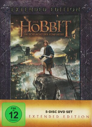 Der Hobbit 3 - Die Schlacht der f&uuml;nf Heere (2014) (Extended Edition, 5 DVDs)