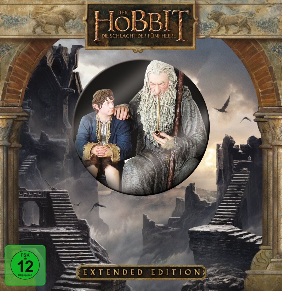 Der Hobbit 3 - Die Schlacht der fünf Heere (2014) Inkl. WETA Statue, Limited Extended Edition, 2 Blu-ray 3D + 3 Blu-rays