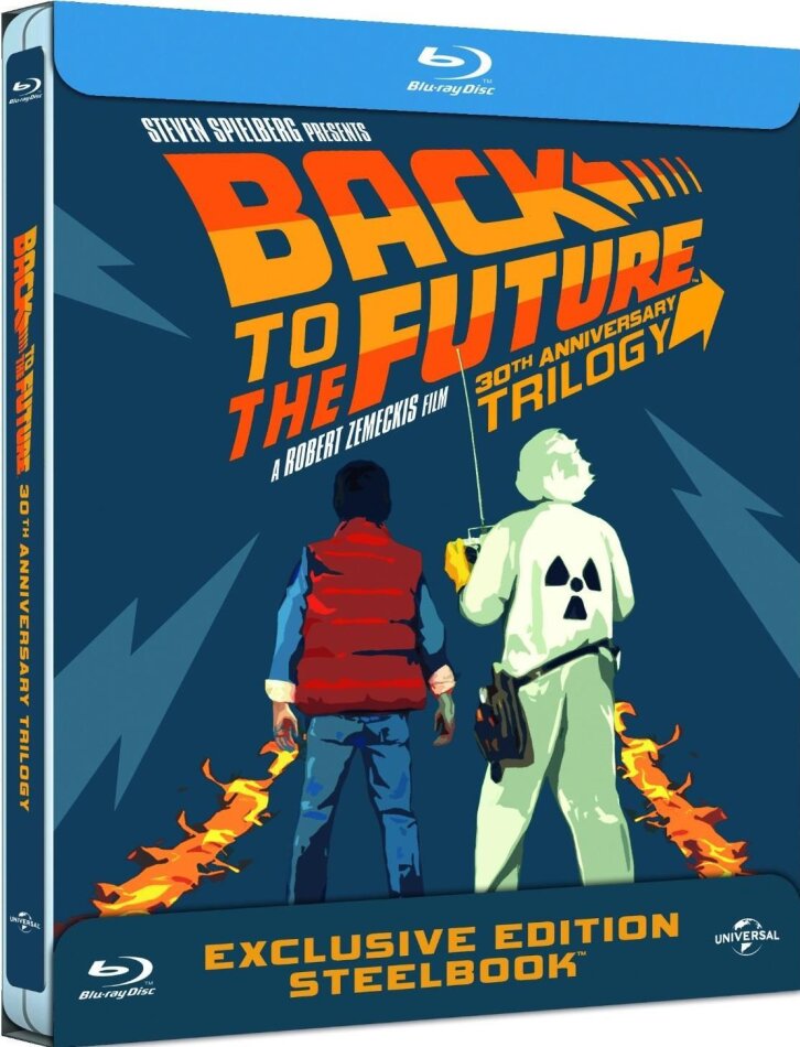 Back to the Future - Trilogy Steelbook, 30th Anniversary Edition, 4 Blu-rays