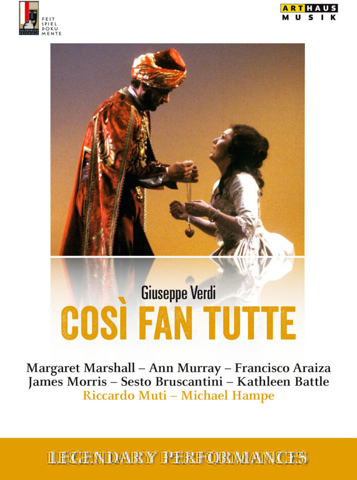Wiener Philharmoniker, Riccardo Muti & Margaret Marshall - Mozart - Così fan tutte Arthaus Musik, Legendary Performances, Salzburger Festspiele, 2 DVDs