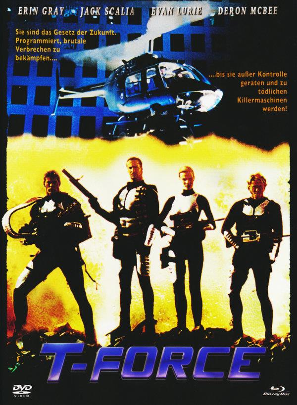 T-Force (1994) Cover B, Limited Edition, Mediabook, Uncut, Blu-ray + DVD