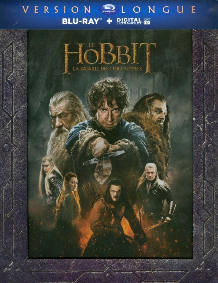 Le Hobbit 3 - La bataille des cinq armées (2014) Version Longue, 3 Blu-ray