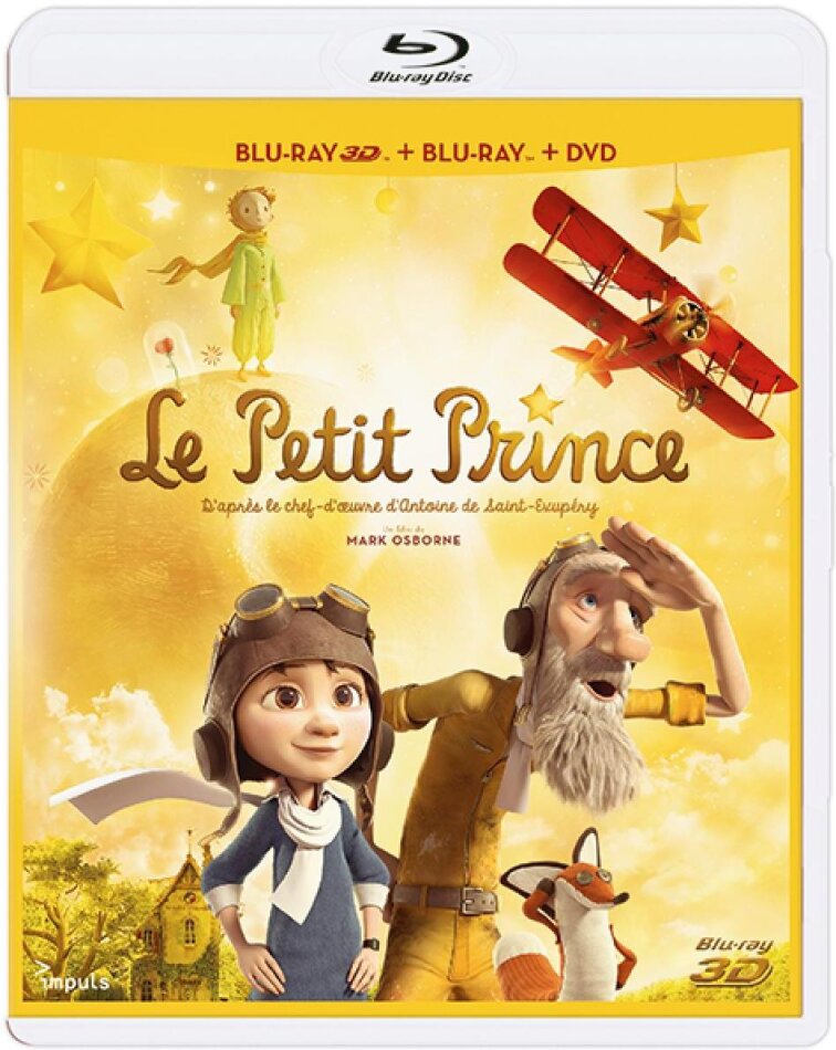Le Petit Prince (2015) Blu-ray 3D + Blu-ray + DVD