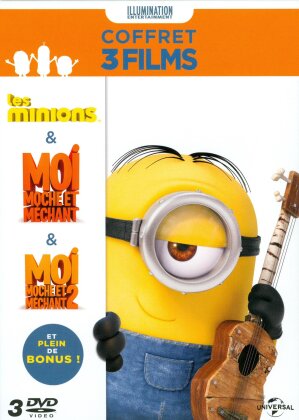 Les Minions / Moi, moche et m&eacute;chant 1 / Moi, moche et m&eacute;chant 2 (3 DVD)