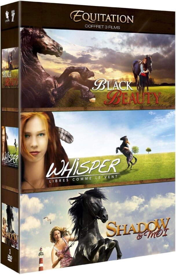 Equitation Coffret 3 Films - Black Beauty / Whisper - Libres comme le vent / Shadow & moi 3 DVDs