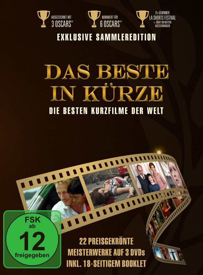 Das Beste in Kürze - Die besten Kurzfilme der Welt Digibook, 3 DVD