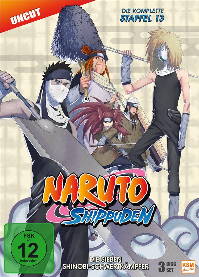 Naruto Shippuden - Staffel 13 Uncut, 3 DVDs