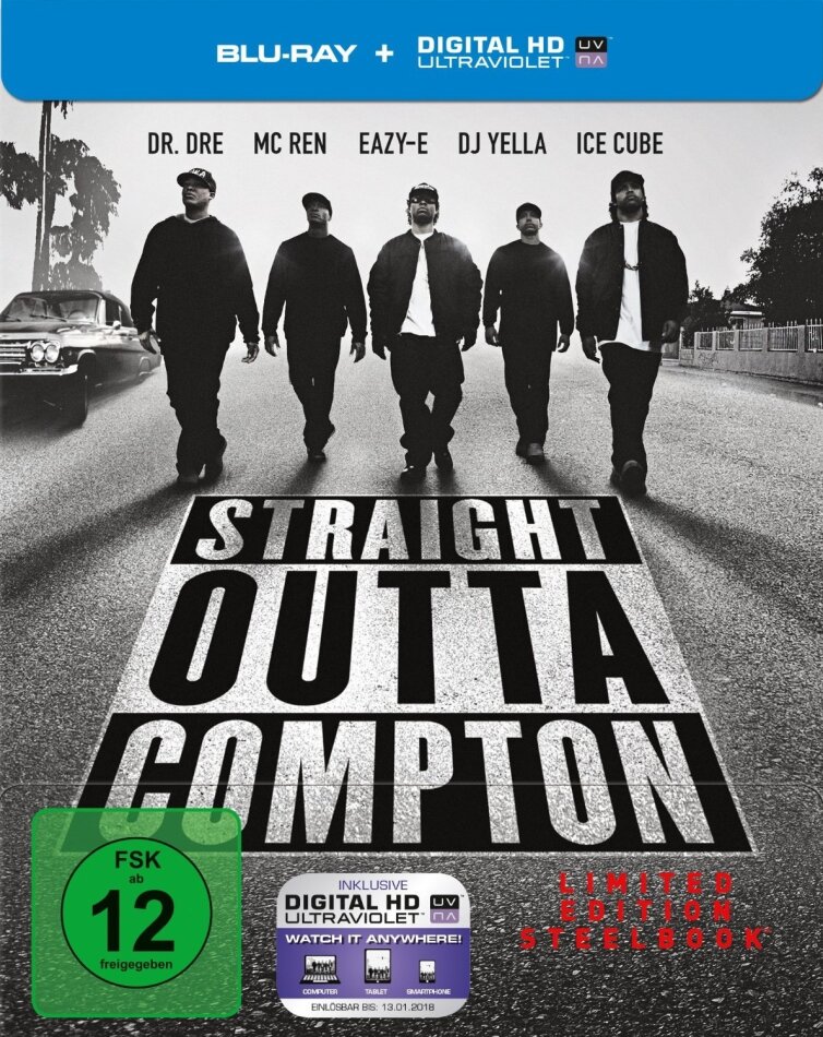 Straight Outta Compton (2015) Director's Cut, Limited Edition, Steelbook