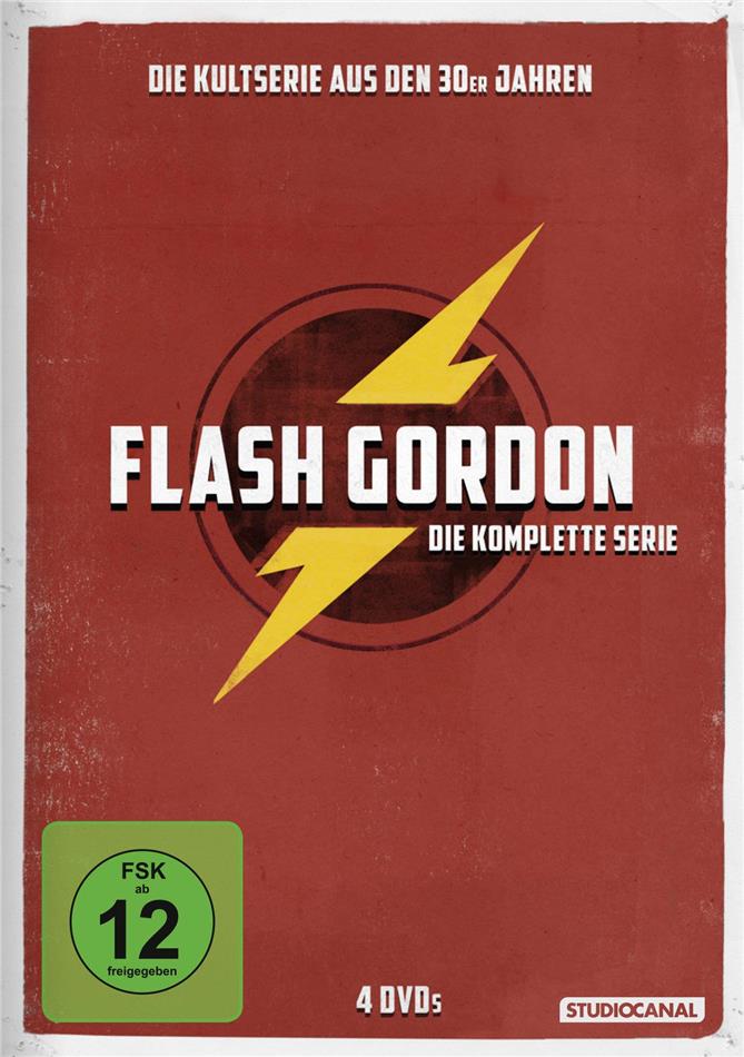 Flash Gordon - Die komplette Serie b/w, 4 DVDs