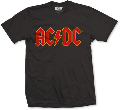 AC/DC T-Shirt Motif - Logo / Noir [Large]
