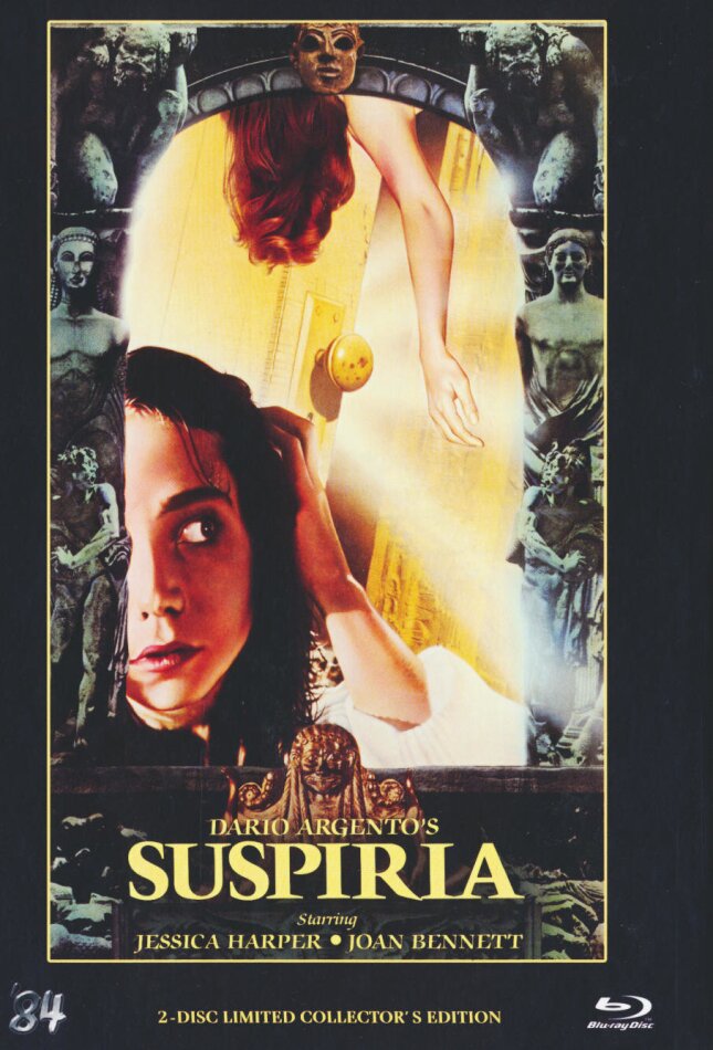 Suspiria (1977) Cover E, Limited Collector's Edition, Mediabook, Uncut, Blu-ray + DVD